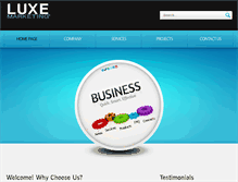 Tablet Screenshot of luxemarketingsolutions.com